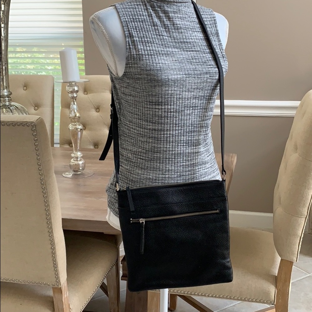 HALOGEN leather cross body